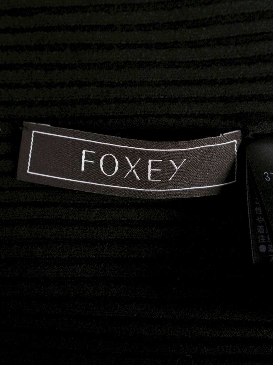 フォクシーブテック 37286 トップス 40 ブラック  Knit Tops Moon Light ITUUV5P4LQ99