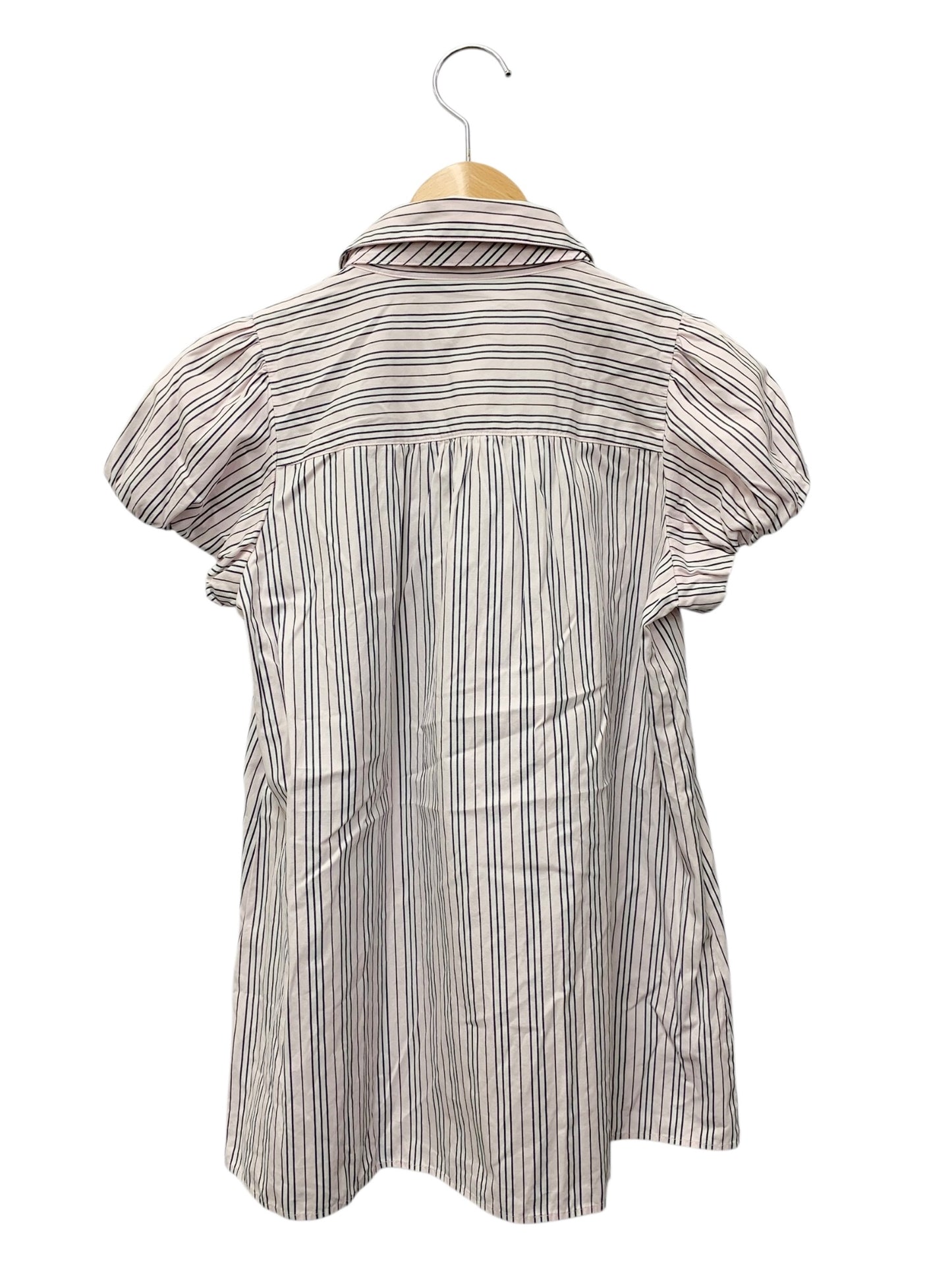 バーバリーブルーレーベル FE518-171-12 シャツ 36 ピンク ストライプ 2way リボン IT3S332PPD6W