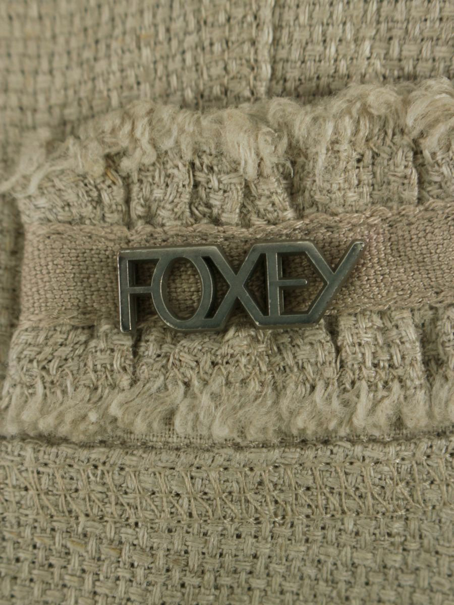 ナチュラルbyフォクシー 28270 ジャケット 38 ベージュ ツィード ロゴ IT9FEU9KFAHG 【SALE】