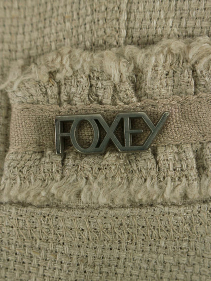 ナチュラルbyフォクシー 28270 ジャケット 38 ベージュ ツィード ロゴ IT9FEU9KFAHG 【SALE】