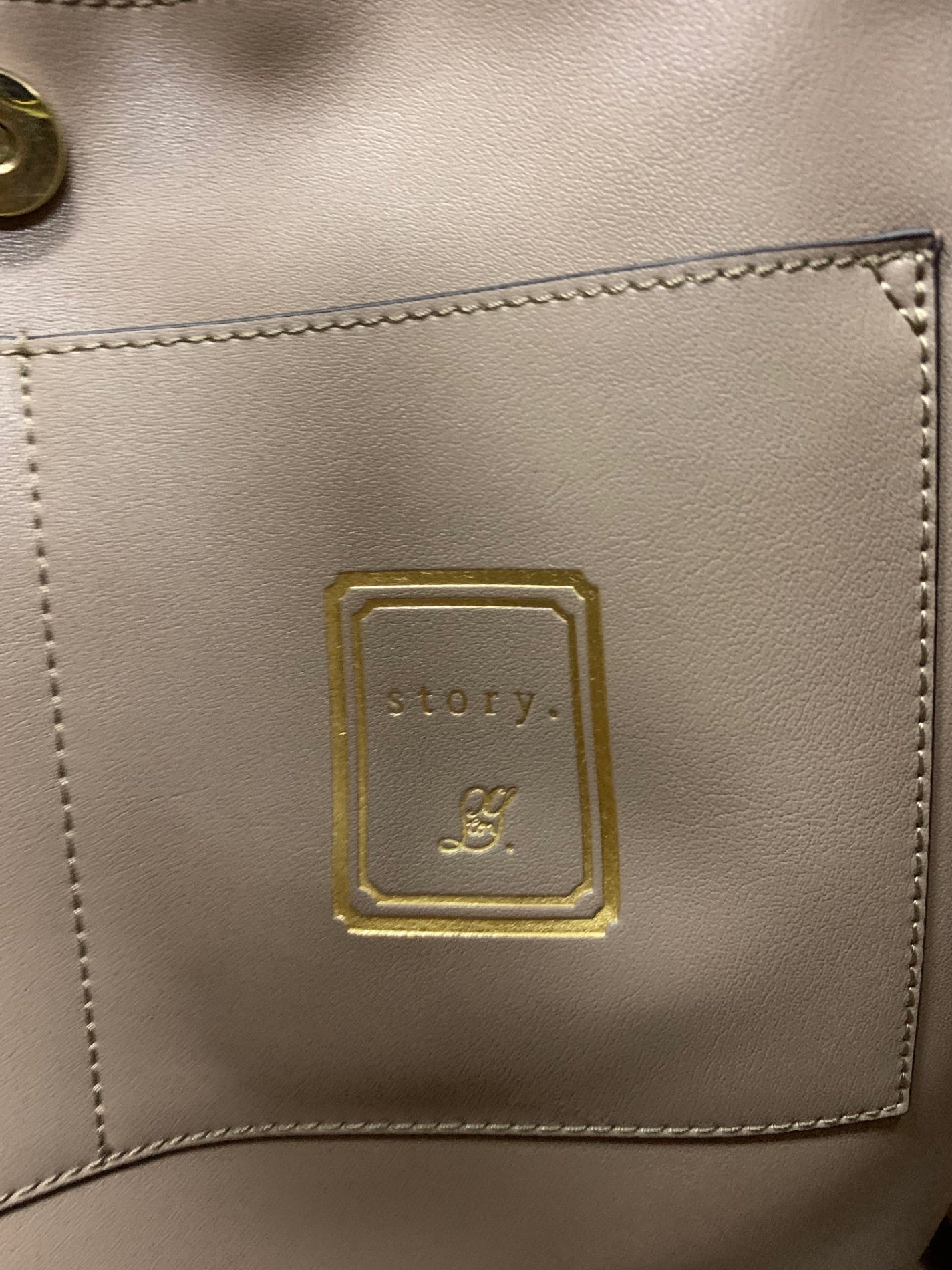 ストーリー ニュアンストートバッグ グレージュ サイドベルテッドハンドルバッグ レザー 2way IT2GZE5NBWH0 【SALE】