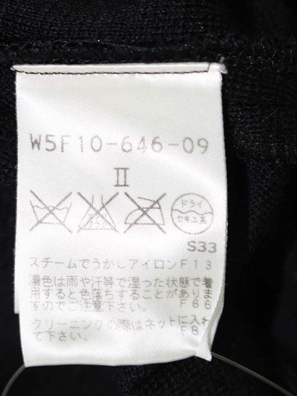 トゥービーシック W5F10-646-09 ロングカーディガン Ⅱ ブラック フリル IT7NBN8FRQH3 【SALE】