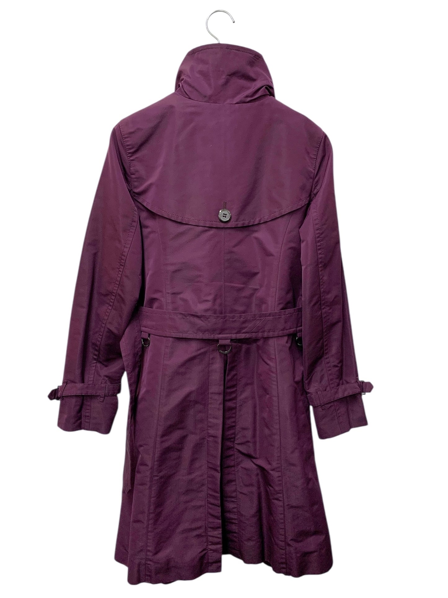 バーバリーロンドン FR368-785-36 ライナー付スタンドカラーコート 38 パープル ITUZHWFN6VKK