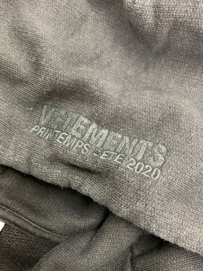 ヴェトモン SS20TR311 パーカー XS ブラック Postage Hoodie ポステージ ロゴ ITLRQLVCVJEO