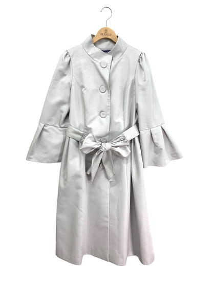 エムズグレイシー 219104 コート 38 グレー シャンタン地 リボン ベルスリーブ ITGH05BFYKKS