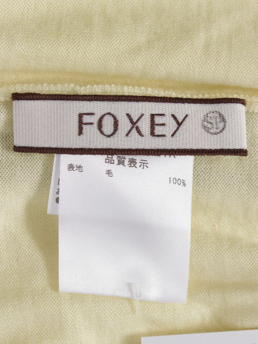 フォクシーブティック Cardigan 35296 カーディガン 38 アイボリー バイカラー SP品 IT30VLKFXO7S