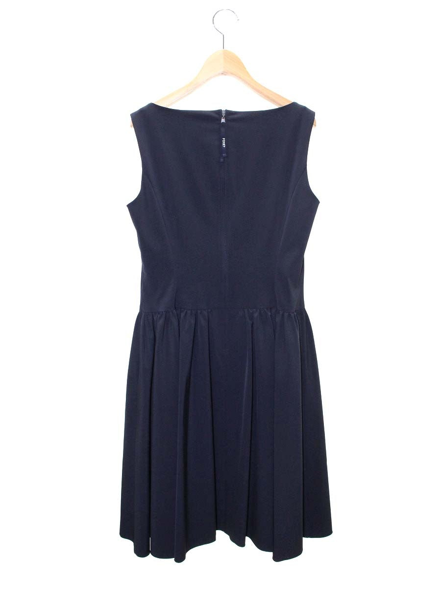 フォクシーニューヨーク Dress CLAIRE 39356 ワンピース 40 ネイビー ITITHLTFO0K1
