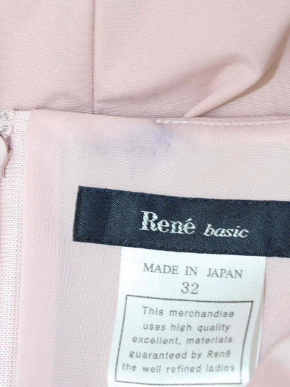 ルネ ベーシック 5336060 ワンピース 32 ピンク バックジップ ITENFU8B6JUA