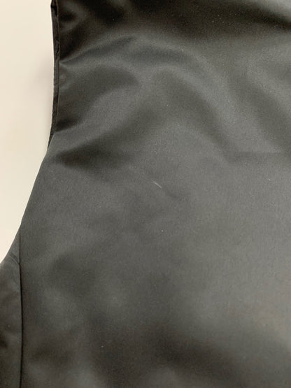 トゥービーシック エコファーコンビタフタベスト  W7E03-812-09 46 ブラック ロング レッキスラビット ファー ダブルジップ リボン ITK4R91D5WFF