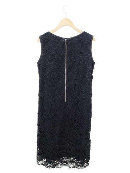 エリザ 28208011 ワンピース 1 ブラック フラワーモチーフ レース ITN4THXYIVX4