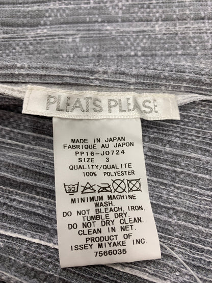 プリーツプリーズイッセイミヤケ PP16-JO724 トップス 3 グリーン 総柄 ITQGOK1MND1O 【SALE】