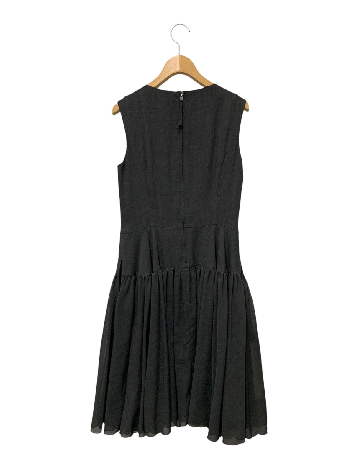 フォクシーニューヨーク GATHER FLARE DRESS 38782 ワンピース 40 チャコールグレー ITVAJZ2B0914
