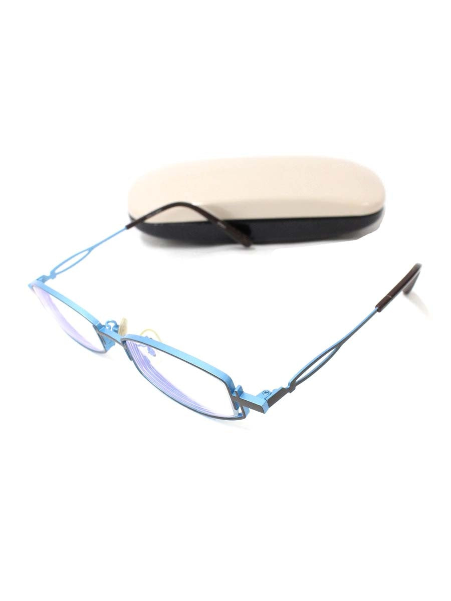 タカノリユゲ SPICE-3 TY-37 メガネ ブラウン/スカイブルー メタルフレーム フルリム オーバル ITX8FLU1ROI8 【SALE】