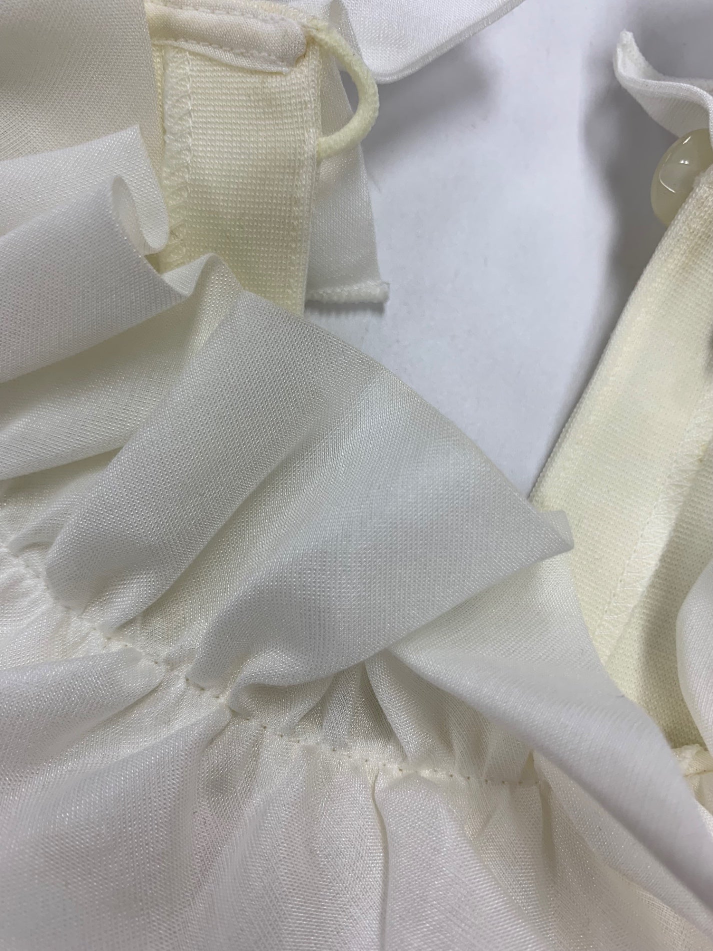 エムズグレイシー 815512 Tシャツ カットソー 38 ホワイト フリル ITXECEQ1RA6M