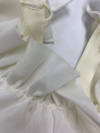 エムズグレイシー 815512 Tシャツ カットソー 38 ホワイト フリル ITXECEQ1RA6M