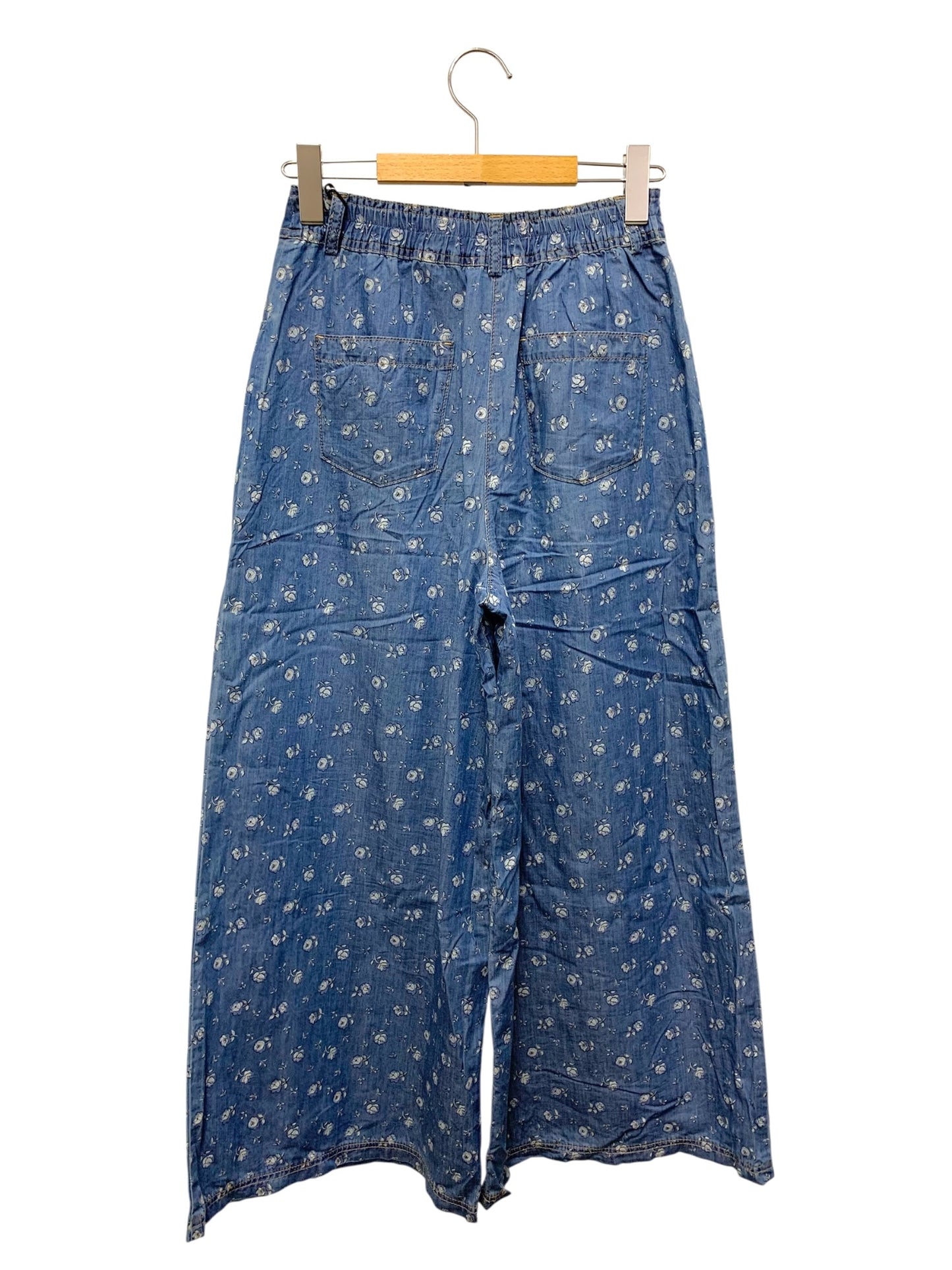 エムズグレイシー ボタニカルデニムパンツ 516312 36 ブルー 総柄 ITWV4R9BKGVK