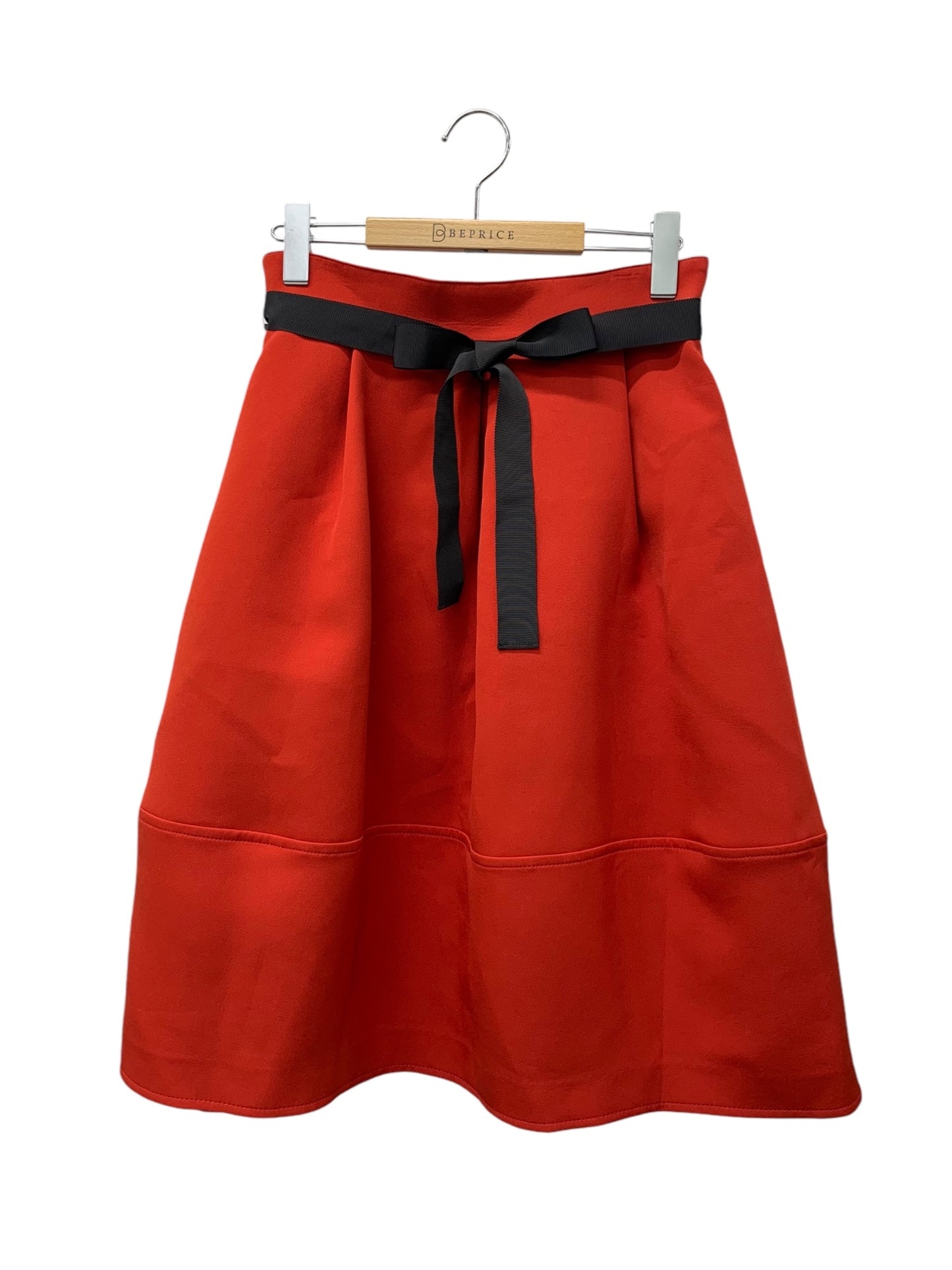 エムズグレイシー Cocoon Line Skirt 917507 スカート 40 レッド ITF4DFCXMXTG