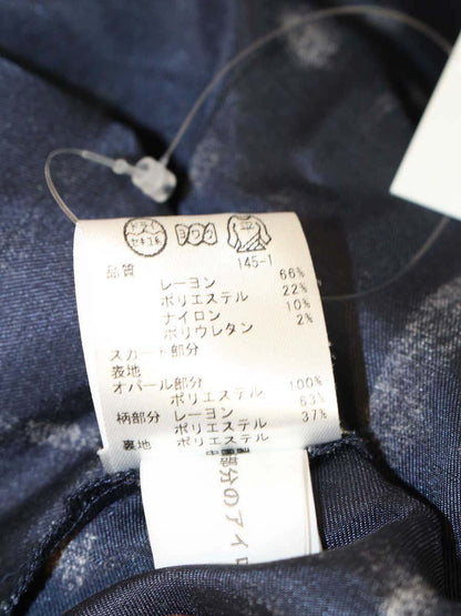 トッカ CKRTOLS0051 ワンピース XS ネイビー フラワーモチーフ ITGTVGQ62SHO