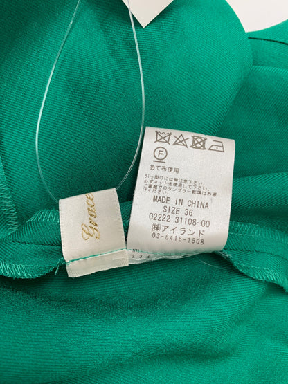 グレースクラス 02222 ワンピース 36 グリーン ゴールドボタン ITICS74512S4