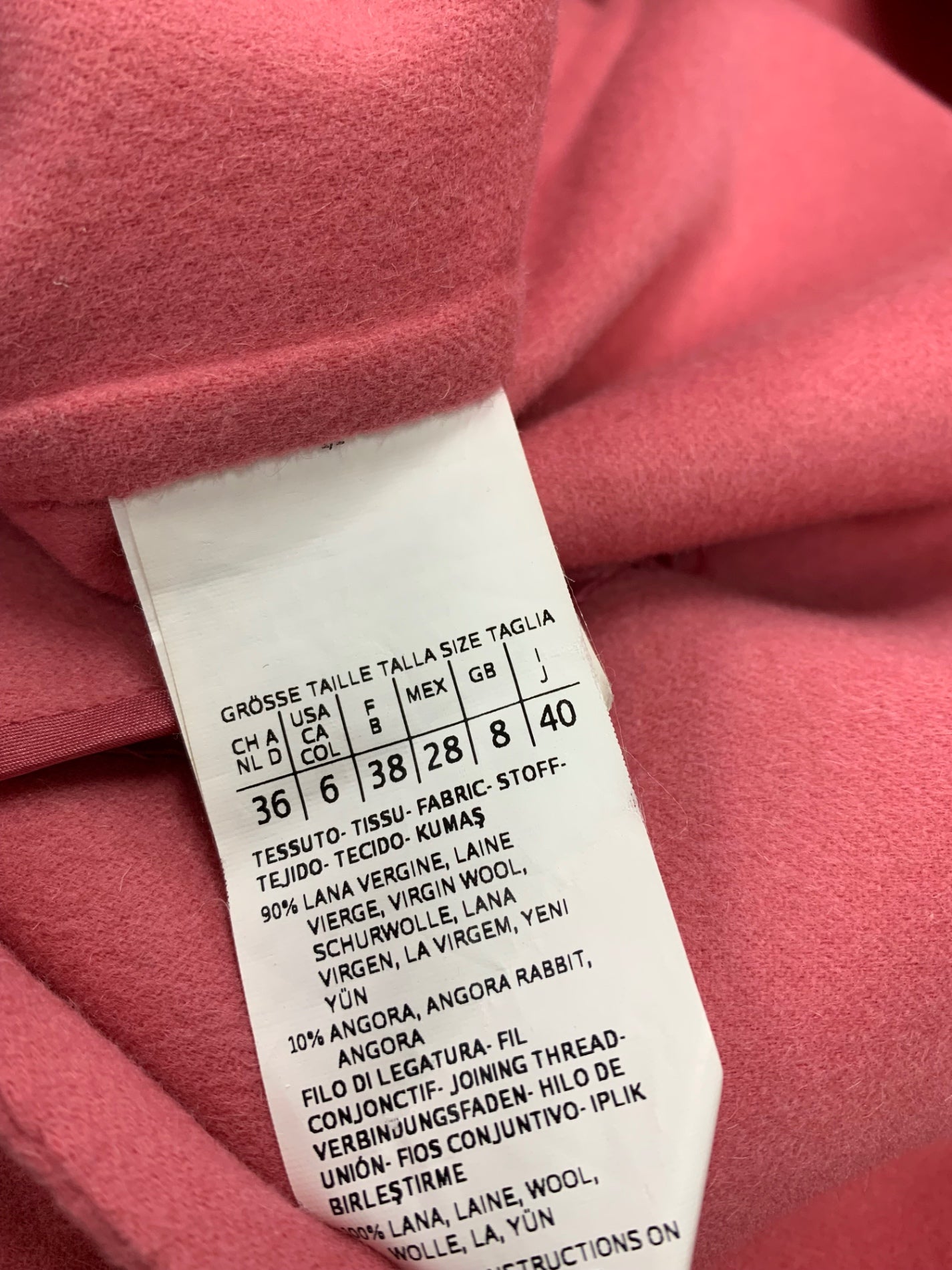 マックスマーラ マニュエラ アイコン コート 1811171 40 ピンク ITXOGG11OAAJ