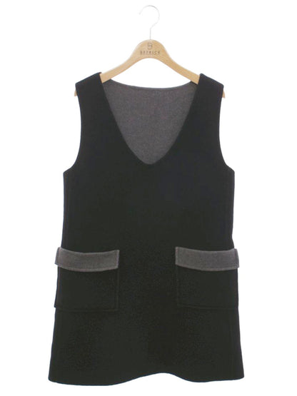 トゥービーシック W5M70-221-09 ワンピース 40 ブラック ウール混 ITUQYVL4OIQK