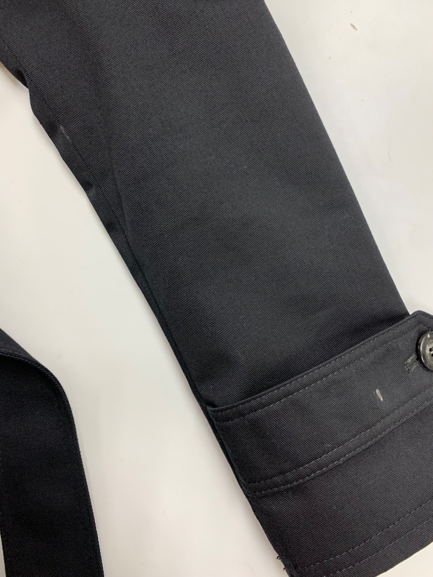 エポカザショップ REA02-314-09 トレンチコート 36 ブラック コットン ITUAN4OXNISY