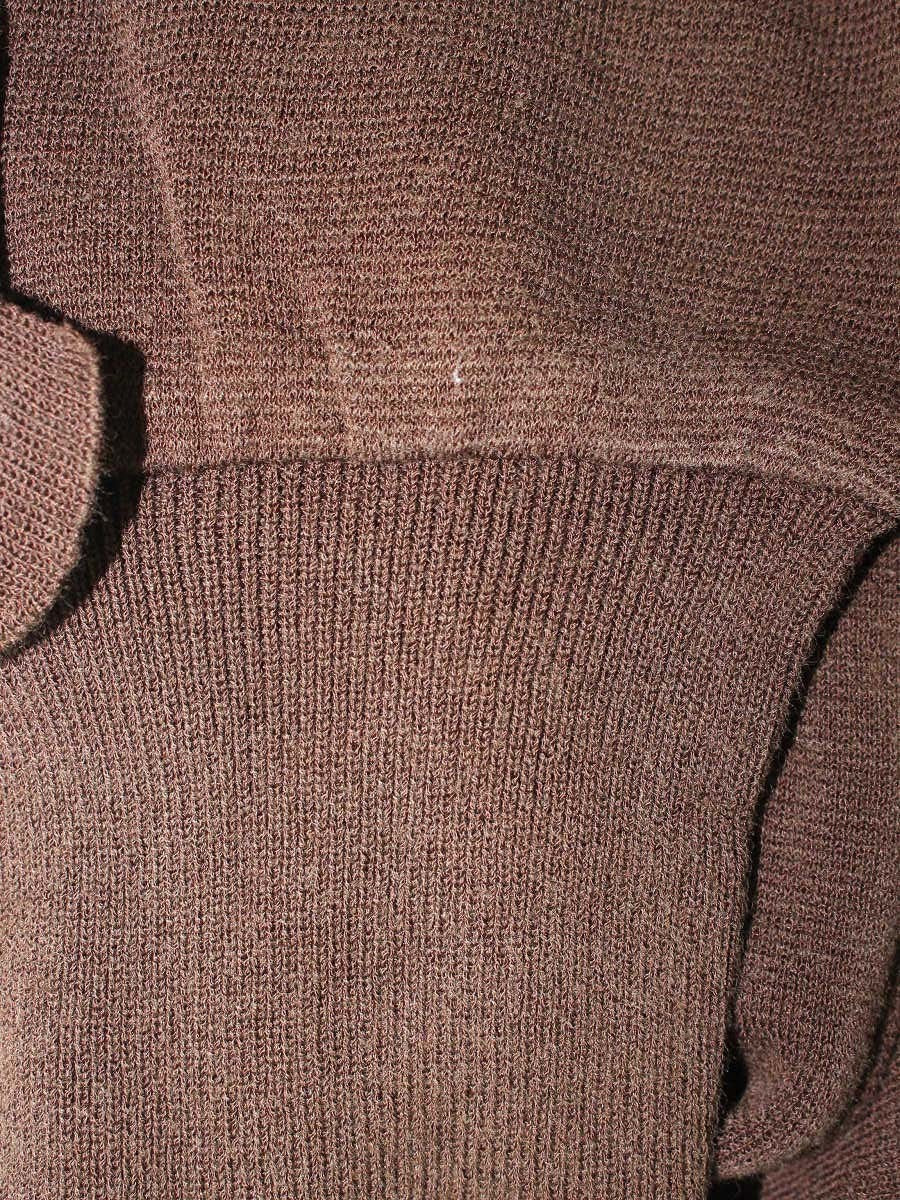 エムズグレイシー Sleeve Ribbon Knit 818516 ニット セーター 40 ブラウン ストレッチ ITTL11RDGBAM
