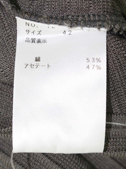 エムズグレイシー 118124 ワンピース 42 ピンク バイカラー ニット フリル IT4AX9HMF81K