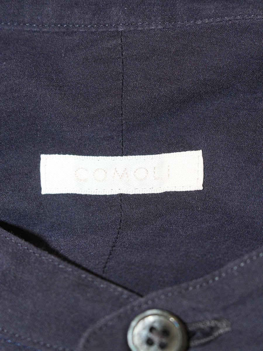コモリ バンドカラーシャツ 15S-02002 1 ネイビー ITZ57TMWWAVS