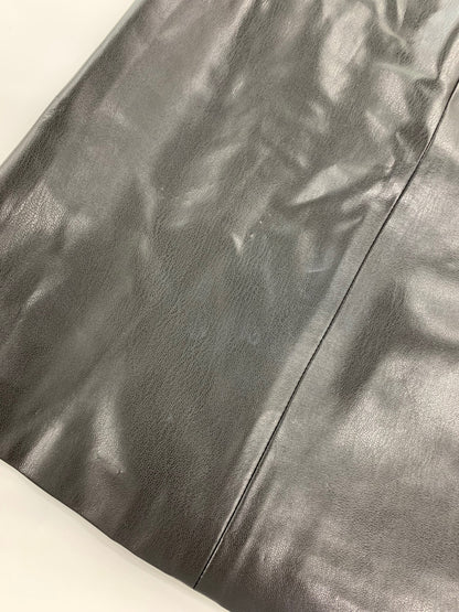 スーパービューティー ワンピース 38 ブラック フェイクレザー リボン レース IT6NETUNT2SY