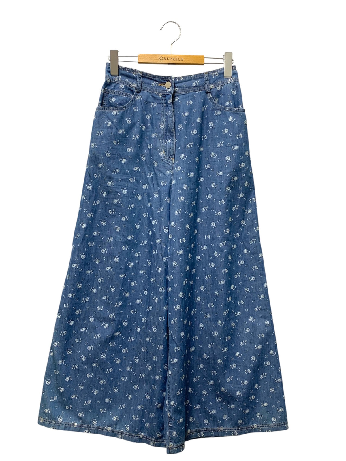 エムズグレイシー ボタニカルデニムパンツ 516312 38 ブルー ITZ9R82129L8