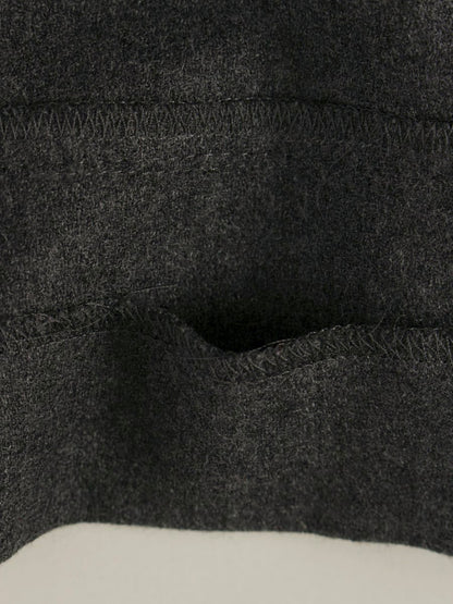 エムズグレイシー 521718 ワンピース 36 グレー 切替 リボン ウール IT6FL6VTDDB1