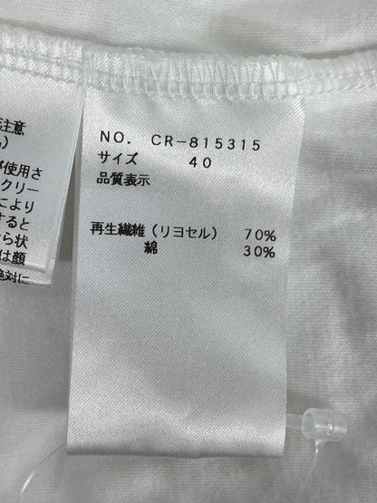 エムズグレイシー CherryCut sew 815315 Tシャツ カットソー 40 ホワイト スパンコール ITQQ04KIJZVA