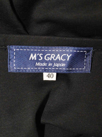 エムズグレイシー 214302 カーディガン 40 ブラック ITIQSHFQUVVS