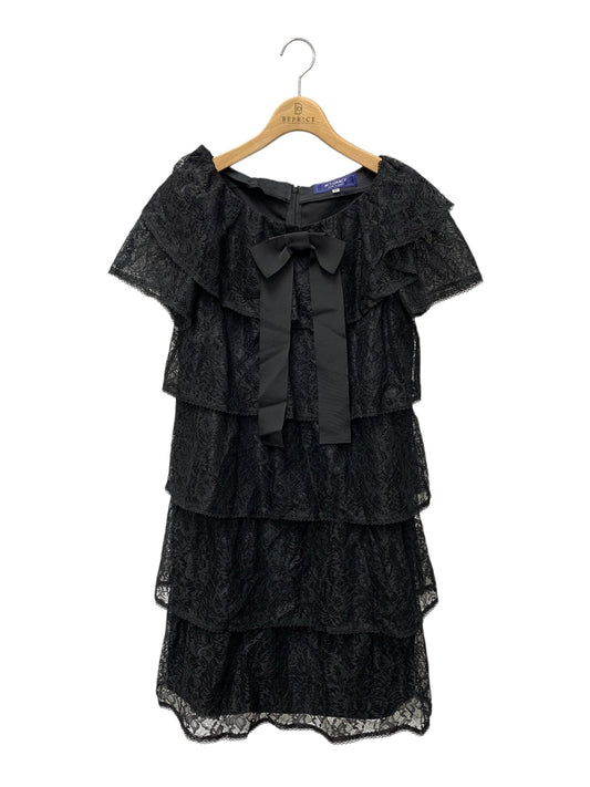 エムズグレイシー 721308 ワンピース 40 ブラック レース 花 ITLEXA1DNR8K