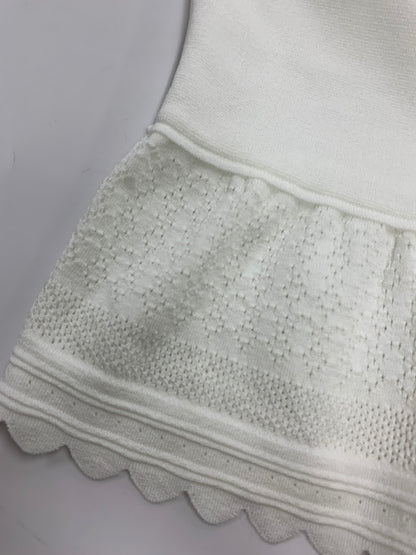 エムズグレイシー 裾レーシージップアップ 418125 カーディガン 38 ホワイト ITXC7IJTL8LC