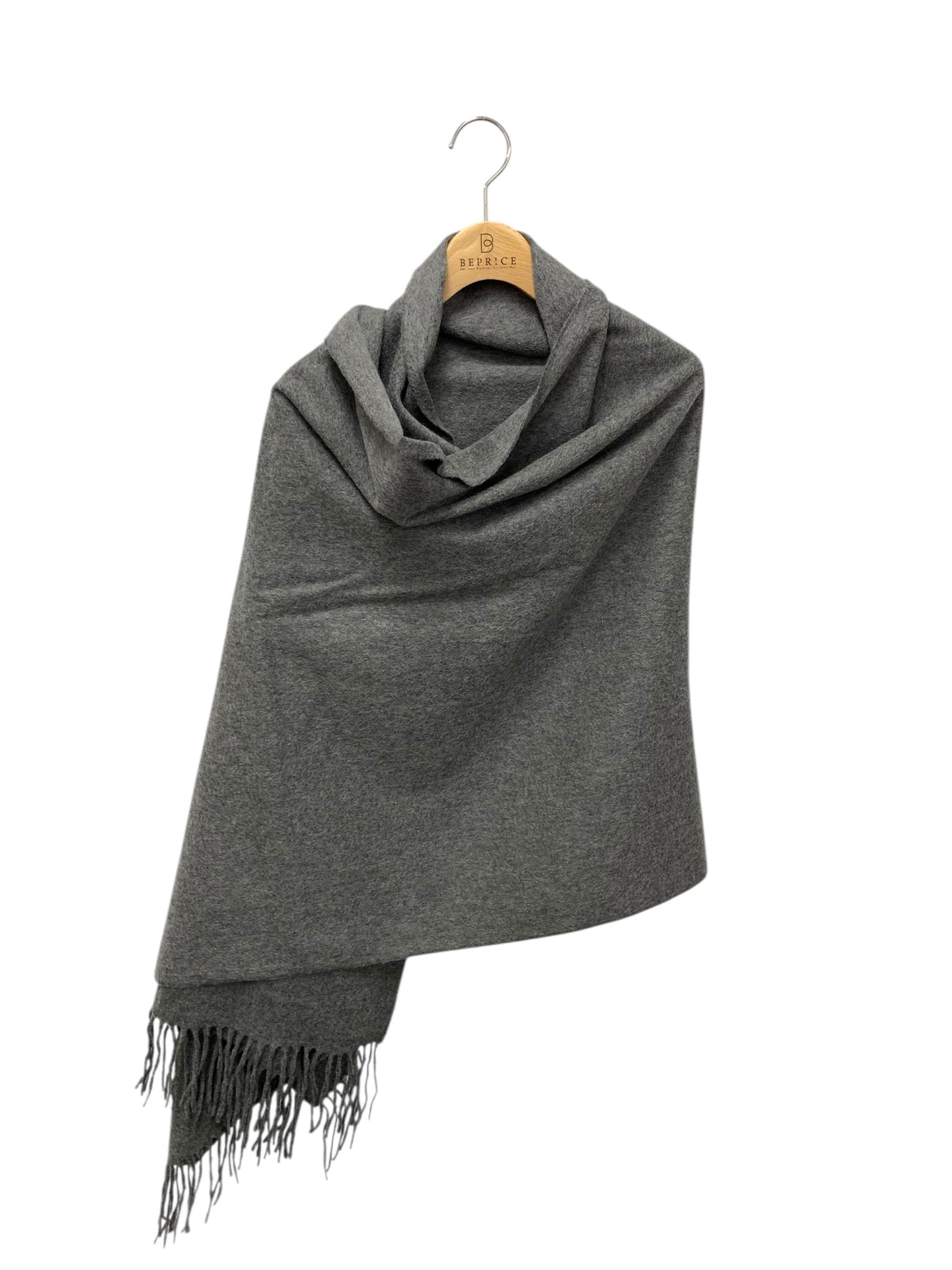 ジョンストンズ ストール グレー カシミヤ 大判 ITNEG2YS1V4N