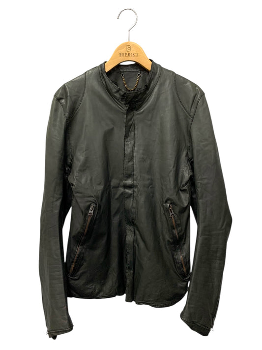 シシ ジャケット S ブラック ノーカラー ダブルジップ IT7UHP6Z17GR