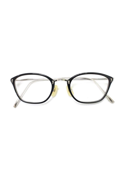 金子眼鏡 VINTAGE KV-72L メガネ 眼鏡 ブラック コンビフレーム フルリム スクエア IT7U5ETOHYDS