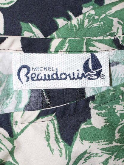 ミシェル ボードウイン MB-A9715 プルオーバー 1 グリーン フラワープリント リボン IT4CMIU4WC5U