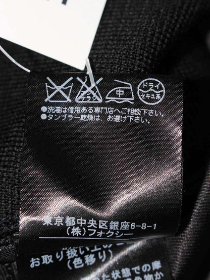 フォクシーブティック 26635 ワンピース 38 ブラック ニット Vネック プリーツ IT7B781YUX68 【SALE】