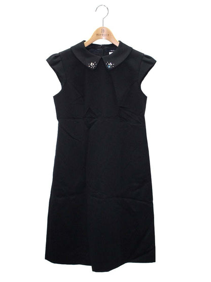 ルネ basic 5316050 ワンピース 36 ブラック 襟付き ITFJACQHDLNK