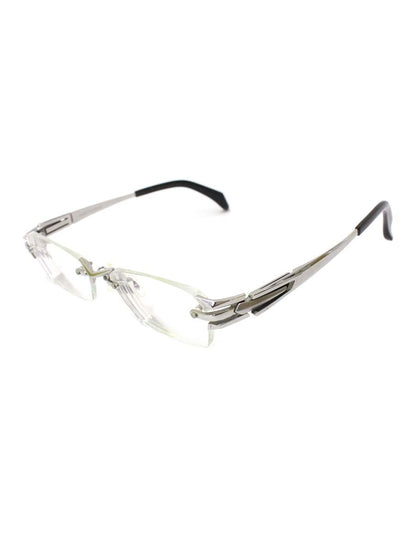マサキマツシマ MF-1266 メガネ シルバー コンビフレーム リムレス（フチなし）スクエア ITOO1HWPVLO4