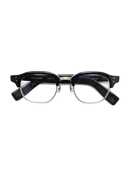 アイヴァン7285 649 メガネ ブラック/ゴールド コンビフレーム フルリム ボストン ITPZ43CFMB1Z