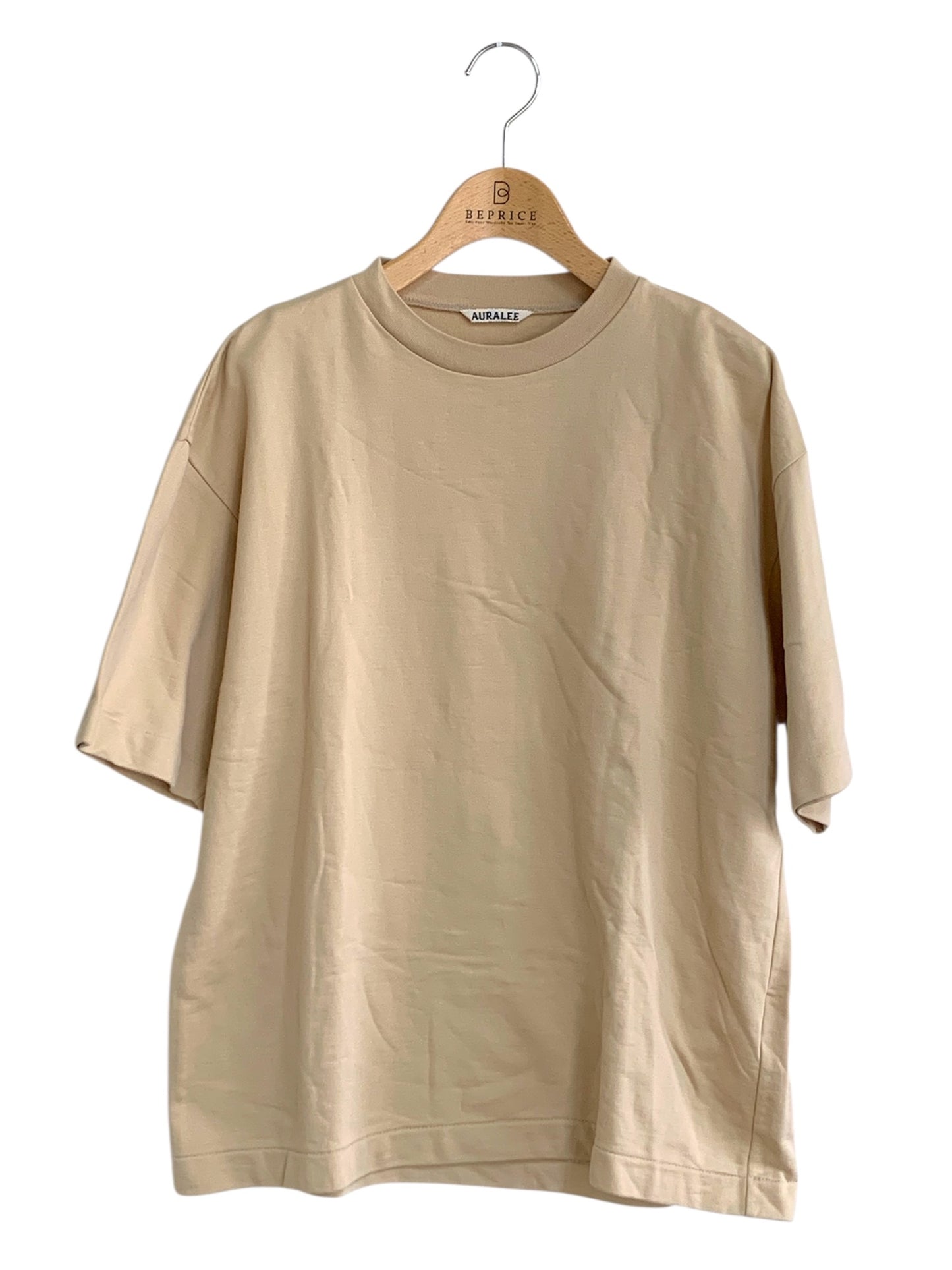 オーラリー SUPER HIGH GAUGE SWEAT TEE A7SP02NU Tシャツ 3 ベージュ IT75JT38OFUG