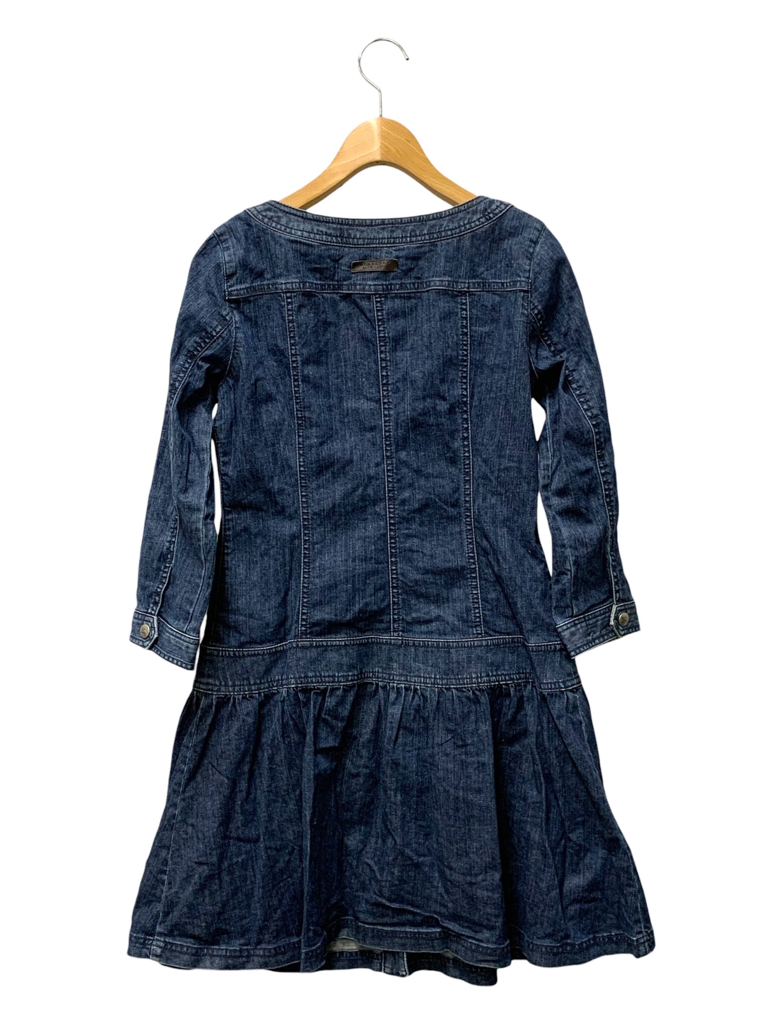 激レア　バーバリー　ブルーレーベル　ホルターネック　デニム　ワンピース　38 BURBERRY BLUE LABEL（バーバリーブルーレーベル） デニムワンピース B ワンピース