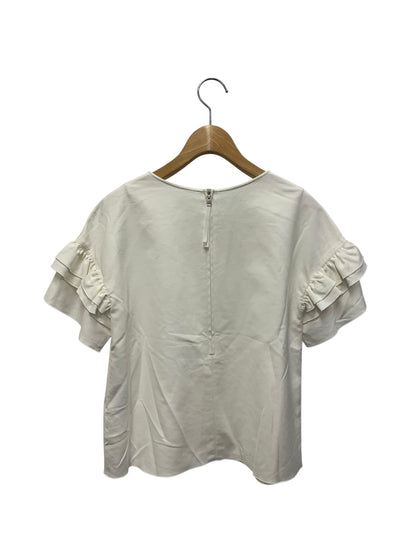 フォクシーニューヨーク ブラウス ラッフルトリムスリーブティー 37025 38 ホワイト フリル ITCBGOI345AK