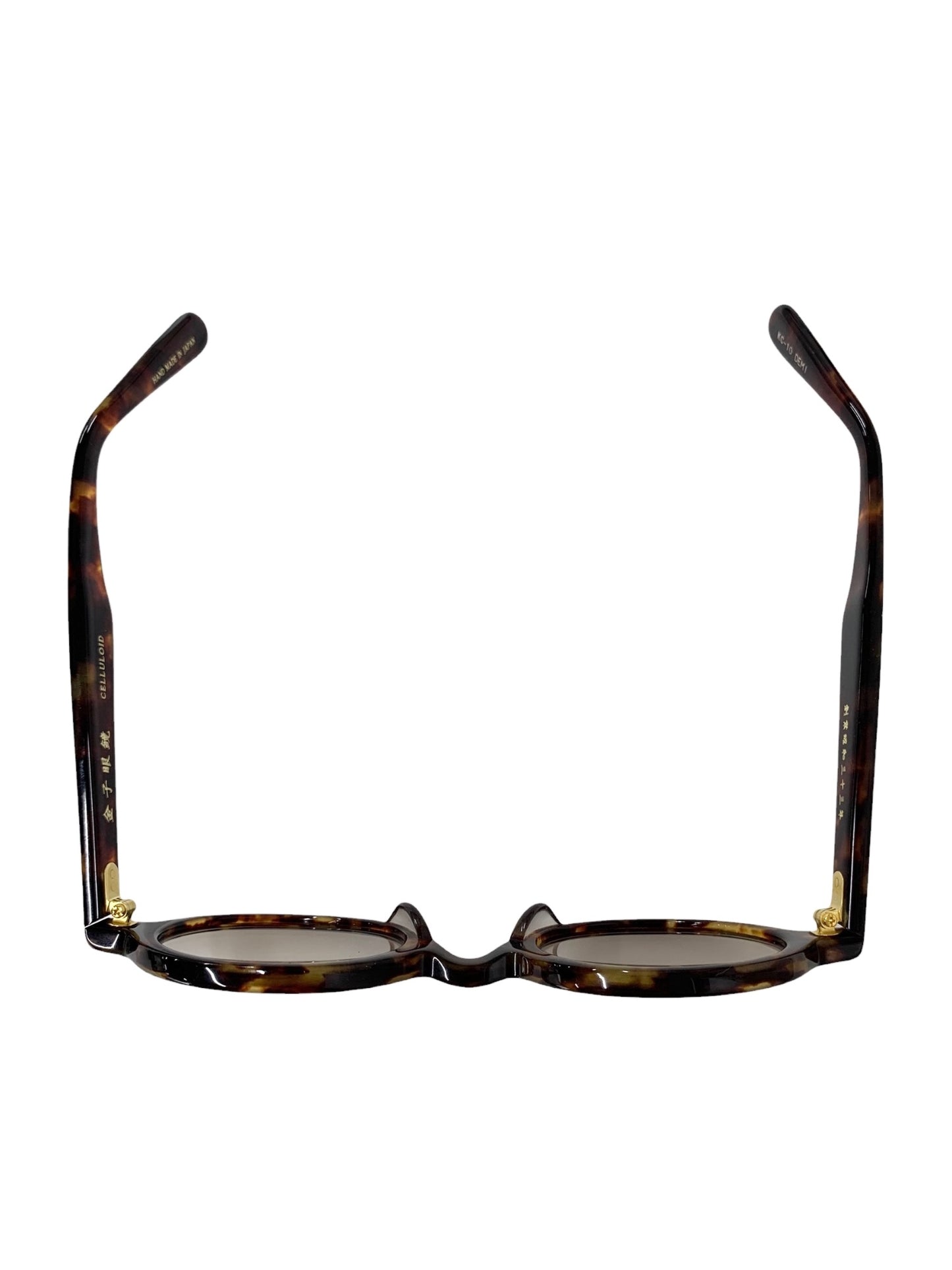 金子眼鏡 KC-10 メガネ ブラウン べっ甲柄 丸メガネ ITBSZMF2FJAO