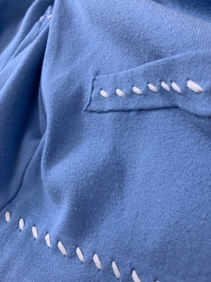 フォクシーブティック Leonie レオニー 44397 44701 アンサンブル 40 ブルー カーディガン ニットトップス ステッチ ITBC3DRMWA8O 【SALE】