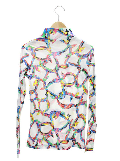 レオナールスポーツ 0538244 カットソー 38 ホワイト/マルチカラー リボン柄 IT9DB5CQEE9L